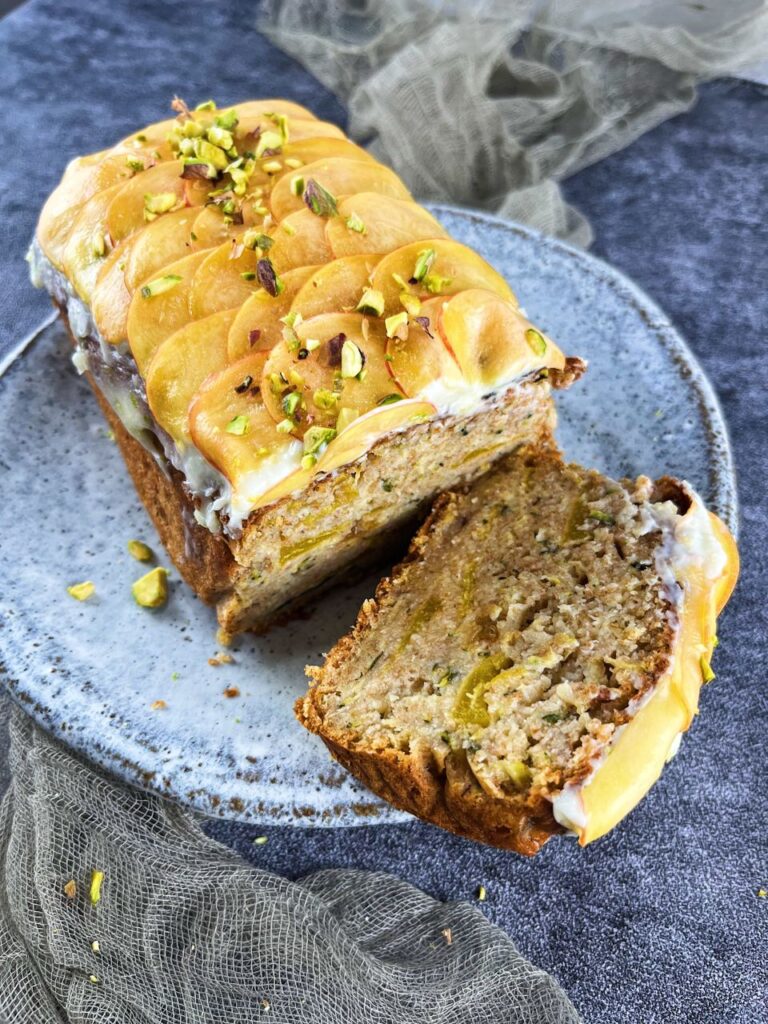 Zuchinni, Peach, And Lime Cake