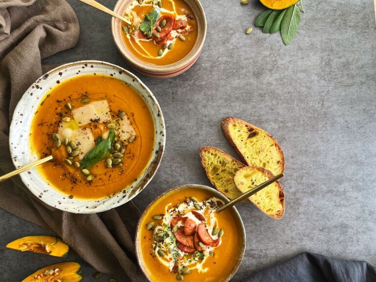 Roasted Pumpkin Soup With Miso Paste