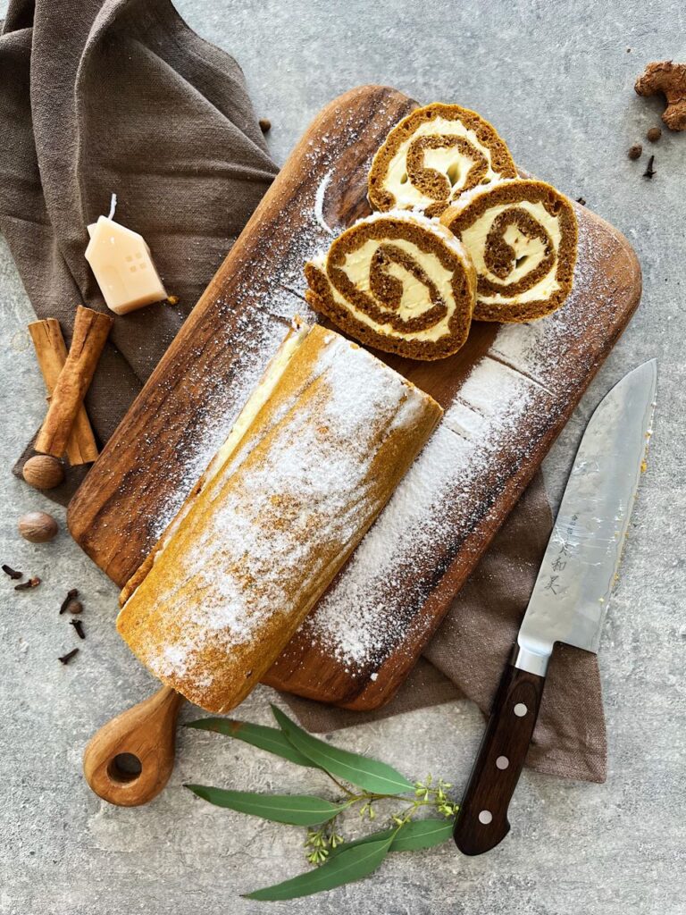 High-Fiber Pumpkin Roll