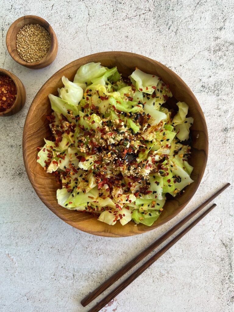 Chinese-Style White Cabbage Salad