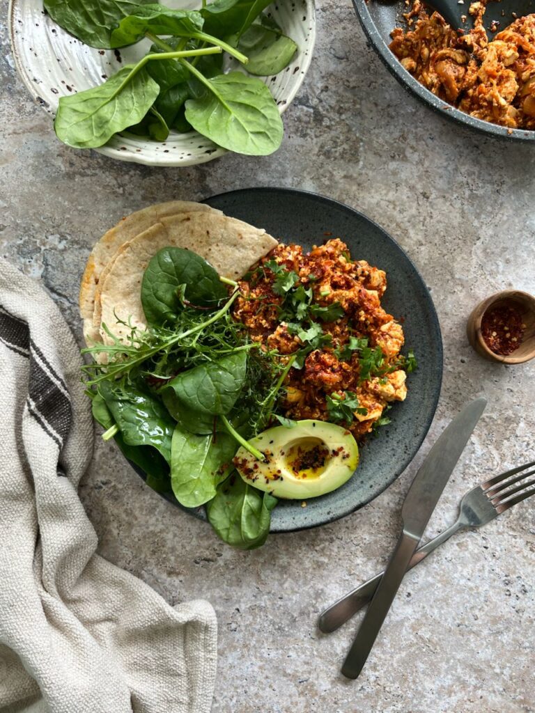 Harissa Scrambled Tofu